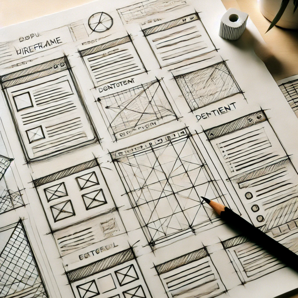 wireframe de paginas web